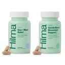 Hilma gás natural e bloating alívio para as mulheres, Doutor formulado com ingredientes orgânicos, Limão Balm, Funcho e folha de hortelã, 50 Cápsulas Vegan