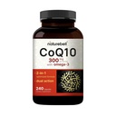 NatureBell CoQ10 300mg com Omega 3, 240 Cápsulas - Fornecimento de 120 dias – Forma estável de alta absorção – Suporte antioxidante para saúde do coração e energia – Coenzima de força extra Q10 Suplemento