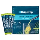 DripDrop Hydration Packets - Limão - Eletrólitos de serviço único mistura de bebida em pó - Não-GMO, Gluten Free, Vegan - 32 Sticks