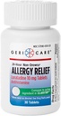 GeriCare Loratadine 10mg Não-Drowsy 24 horas Alergia Alívio, Anti-histamínico Alergia/Sinus Tablets de Suporte para Nariz Runny, Espirros, Comichão, 30 Contagem, 1 Pacote.
