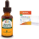 Herb Pharm crianças Mullein óleo de alho e Boiron ColdCalm bebê gotas para alívio de sintomas frios, 1 Fl Oz e 30 contagem