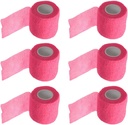 ESSUPPORT 2 polegadas X 5 jardas auto-aderente adesivo envoltório bandagens adesivo feridas fortes elásticos de primeiros socorros fita para pulso desportivo tornozelo 6 contagem