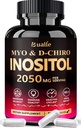 Bualle Myo-Inositol & D-Chiro Inositol Suplemento (40:1) Mistura para apoiar o equilíbrio hormonal para as mulheres
