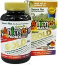NaturezasPlus animal parada ouro Multivitamin de crianças - Cereja sortida, laranja & sabores de uva - 120 Animal-Shaped comprimidos mastigáveis, Pacote de 2 - Vegan, Sem glúten - 120 Total Servings