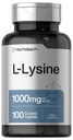 Horbäach L-Lysine 1000mg 100 Caplets Revestidos de forma gratuita Suplemento dietético □ Essential Amino Acid □ Vegetarian, Non-GMO, and Gluten Free Form