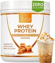 Whey Isolate Protein Powder - Low Carb Protein Powder for Women - Adoçado com Stevia Whey Isolate Protein for Muscle Growth - Natural Clean Protein Powder (Caramel, 15 Servings)