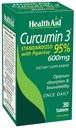 Complexo de curcumina 600 mg, 30-Conde Extrato de Açafrão com Bioperina para Absorção Melhorada, 95% Curcuminóides Vegan, Joint & Imune suplemento de suporte diário