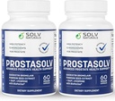 PROSTASOLV Prostatitis Advanced (Suplemento CPPS), Cápsulas Vegan, Quercetin Bromelain, Extrato de semente de abóbora, Licopeno, BioPerine para a saúde pélvica (2)