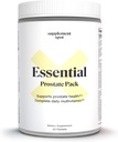 Essential Prostate Health Pack - Suplementos diários de multivitamina para homens w/saw Palmetto, vitaminas, minerais - Multivitamin diário para homens para apoiar a próstata e saúde geral - 30 pacotes