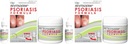 Fórmula de Psoríase do Dr. Blaine - Creme tópico com alcatrão de carvão, óleo de árvore de chá e óleo de lavanda para coceira, flaking, seco, alívio da pele rachada - 4 fl. oz. - Inclui garrafa de tamanho de viagem (2-Pack)
