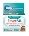 Crianças febris Supositórios de acetaminofeno 6 Supositórios Rectais 325mg Cada Reliever/Redutor de Febre. Paraben Livre, Sem Cores Artificiais ou Outros conservantes. Idade 6-12 anos