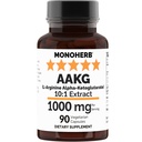MONOHERB AAKG - L-Arginina Alpha-Ketoglutarato - 1000 mg - 90 Cápsulas Vegetarianas