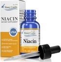 Niacin líquido gotas feitas nos EUA - Suplemento vitamina B3 - 500% DV por serviço - 36 Servings por recipiente - Ótimo para homens, mulheres, crianças - Vegan vitamina B7 líquido - Bulk Tamanhos também disponíveis