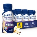 Certifique-se de alta proteína Baunilha Nutrição Shake com fibra, pronto para beber, 16g de proteína e 27 vitaminas e minerais, 8 fl oz, 6 embalagem