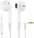 LUDOS FEROX fones de ouvido com fio fones de ouvido, garantia de 5 anos, fones de ouvido com microfone, isolamento de ruído Cordado para 3,5 milímetros Jack Ear Buds para iPhone, Samsung, Computador, laptop, Crianças, Estudantes da escola