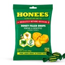 Honees Honey Menthol Cough Drops - 20-Piece, Pacote único Lozenges filtrado de mel , alívio temporário da tosse , acalma a garganta dor , tudo natural