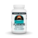 Fonte Naturals L-Carnitina, Energia Metabólica*, 250mg - 120 Cápsulas
