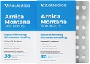VitaMedica Arnica Montana Embalagem de Blister 30X Comprimidos para dor contusiva e inchamento . Fórmula Baseada em Planta . Recomendado por Cirurgiões Plásticos . Cirurgia de Recuperação Natural ou Lesão .. 2 Pacote .