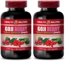 Brain and Memory Power Boost - Goji Berry - Complexo ANTIOXIDANT Natural, Suporte Imune, Noni Supplement Pills, Extrato de Mangosteen, açaí Berry, Complexo de superfrutas, Impulsor de Energia, 2 Garrafas 120 Caps