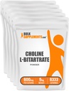 BulkSuplements.com Choline Bitartrate Powder - como Choline L-Bitartarate, Suplemento de Choline - Gluten Free, 600mg por serviço, 5kg (11 lbs) (Pacote de 5)