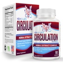 Vein & Leg Circulation Supplement (All-in-1) Health Support with 8 Active Ingredients . Fórmula de reforço de circulação de sangue . Leg & Vein Supplements .