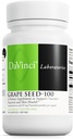 DAVINCI Labs Grape Seed-100 - Suplemento dietético de suporte Sistema imunológico, função vascular e pele saudável* - com 100 mg de extrato de semente de uva por serviço - sem glúten - 90 Cápsulas vegetarianas