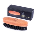 ZEUS Barba de bolso e escova de bigode para homens, Ferramenta de grooming de tamanho de viagem com bristles de cabelo de javali macio para barba estilingue e detangling (Made in Germany) N92