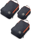 Conjunto de cubos de embalagem de compressão para viagem - leve, roupas duráveis Organizador para bagagem de transporte e Malas por TRIPPED Travel Gear