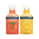 Transcend Foods Morangos + Geles de Laranja (1.1 oz, pacote de 24) Gel de Carbo rápido Morango e sabor laranja – Cafeína grátis, sem glúten
