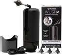 Wush Pro By Black Wolf- Deluxe Água Powered Ear Cleaner - seguro e eficaz- elétrico Triple Jet Stream 3 configurações de pressão para a formação de cera de ouvido- Ear Wax Removal Kit - Resistente à água USB recarregável