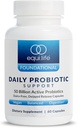 Equilife suporte probiótico diário, 50 bilhões de UFC, 8 probiótico Strains, Digestive and Gut Health Supplement for Men and Women, Gluten Free, Soy and Dairy Free, Non GMO, American Made, 60 Cápsulas