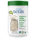 simples tera's Organic Whey Protein Powder - Grass Fed Whey Protein Powder sem adoçantes artificiais, sem sabor, não-GMO, Kosher, Gluten-Free - Simples não adoçado 12 Oz.