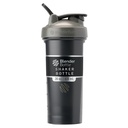BlenderBottle Classic V2 Shaker garrafa perfeita para batidos de proteína e pré-treino, 28-ounce, cinza / preto, Sombra preta