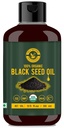 Óleo de sementes pretas / Nigella Sativa / Kalonji (10.15 fl oz), Virgem fria, Pura & Natural, Sem OGM, Óleo de sementes pretas não tratados – Fonte de timoquinona & Omega 3,6 & 9