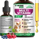 Cat & Dog Multivitamin 21 em 1 Pet Suplementos com Cranberry & Glucosamina - Medicina Natural e Suporte para ITU, Trato urinário, Bexiga, Rim, Revestimento da pele, Tratamento de articulações Made in USA