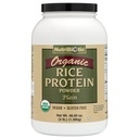 NutriBiotic Certified Organic Rice Protein Plain , 3 libras , baixo carboidratado Vegan Protein Powder , Certificado Kosher & Keto Friendly , Made Without Chemicals , OGM & Gluten , Fácil de Digest