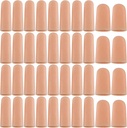 ANCIRS Gel dedo protetor de apoio luvas, berços dedos de gel / colheres - tamanhos diferentes ponta de dedos de silicone para rachar as mãos, pele Eczema (40pcs)