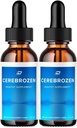 Colírios Cerebrozen Tinnitus - Cerebrozen 24, Colírios Líquidos Cerebrozenos, Comentários Cerebrozenos, Colírios Cerebrozenos para alívio do ouvido (2 embalagem - 120 ML)