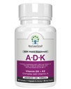 ADK Suplemento de Vitamina 5000 UI - Vitaminas de alta potência A, D3 e K2 para a saúde óssea e absorção de cálcio