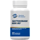 NSK-SD Nattokinase - Suporte Cardiovascular - Suplemento de Nattokinase de Alta Potência - Otimiza a Circulação, Não-GMO, Vegetariana, JHFA & JNKA Reconhecida - 60 Ct