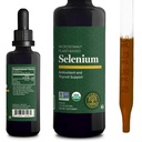 Centro de Cura Global - Selenium 200mcg, Drops Suplemento de Selenium com Ingredientes Orgânicos, Antioxidantes para Thyroid e Apoio Imune, Não-GMO e Gluten-Free, para Homens e Mulheres - 2 Fl Oz