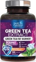 Pílulas de Extrato de Chá Verde - 98% EGCG padronizado 1300mg 3X Força para Energia Natural - Suporta Coração & Antioxidante Saúde Ervas & Imune Suporte Suplemento Polifenóis & Catechins - 120 Cápsulas