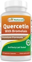 Best Naturals Quercetin com Bromelain Veggie Cápsula - 800mg de Quercetin & 165 mg de Bromelain (2400 GDU/g), 120 Contagem