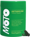 O Positiv Moto Apoio ao Metabolismo Feminino - Energia, Curb Cravings, Metabolismo Saudável - Cápsulas Vegan, 30 Servings