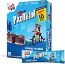 CLIF KID ZBAR - Barras de Granola Proteína - Cookies e sabor Creme - Não-GMO - Lanches de lanche orgânico (1.27 Barras de Energia de Onça, 10 Contagem)