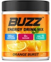 Morning Buzz Energy Drink Powder - Energia Boost Drink Mix - Energia sem açúcar com antioxidantes - Manhã Kickstart e Sports Nutrition Endurance Produto - 30 Servings, Burst laranja, 8 Onças