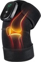 FSA Massager Joelho Elegível com calor e vibração, almofada de aquecimento do joelho para artrite com massagem, aquecimento de joelho Brace Wrap Preto