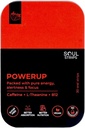 Soul strips Power Up - Treino + Energia Tiras orais com cafeína, L-Teanina, Vitamina B12, Strawberry Flavor, Melhora o metabolismo, Absorvente rápido, Uso diário, Zero açúcar, Vegan, 30 tiras Pack