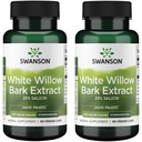 Swanson Máxima Força Willow White Bark Extrato-promove apoio conjunto e alívio muscular-estandardizado a 25% Salicina-Natural Suplemento sem irritação estomacal (60 Veggie Caps, 500mg Cada) 2 Pack