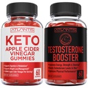 Atlantis Nutrition Keto Apple Cider Vinagre 60 Gummies + Testosterona Booster 2-Pack (120 Gummies)